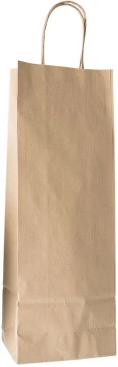 250 sacs cabas pour bouteille en papier kraft