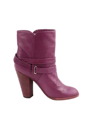 Boots en cuir  Marc Jacobs violet. Matière principale cuir. Taille 37.