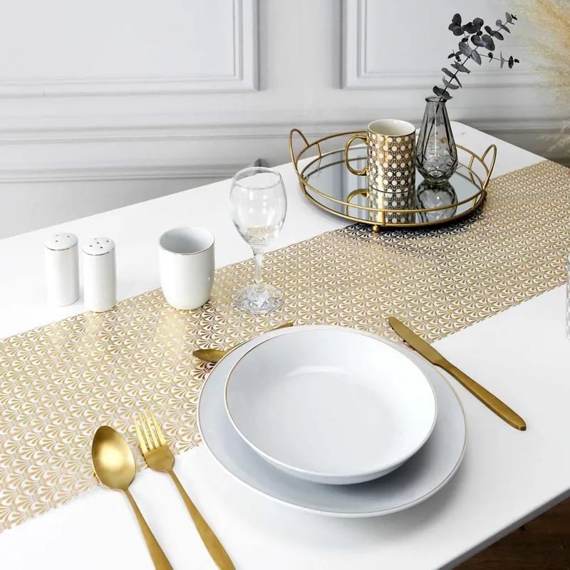 Chemin de table 400x28cm royal 2