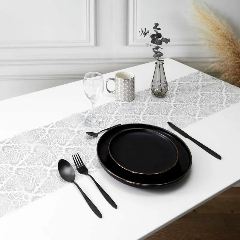 Chemin de table 400x28cm royal 2