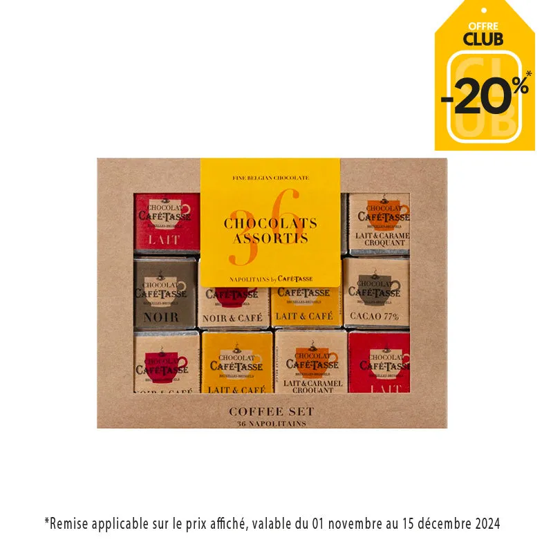 Coffee set 6 gots 36 napolitains