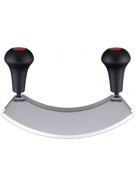 Hachoir demi-lune double-lame inox