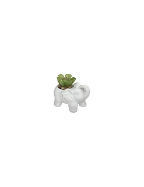 Plante artificiel sur éléphant déco hauteur 10cm