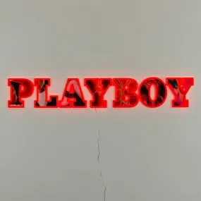 Playboy led wall mounted sign - playboy-red