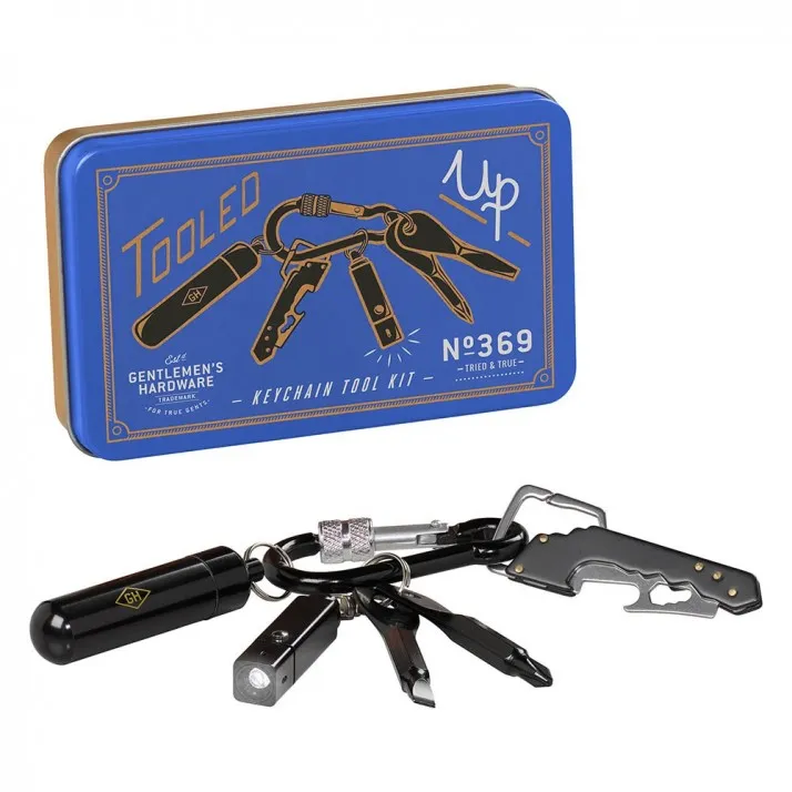 Porte-clés mousqueton multi-outils