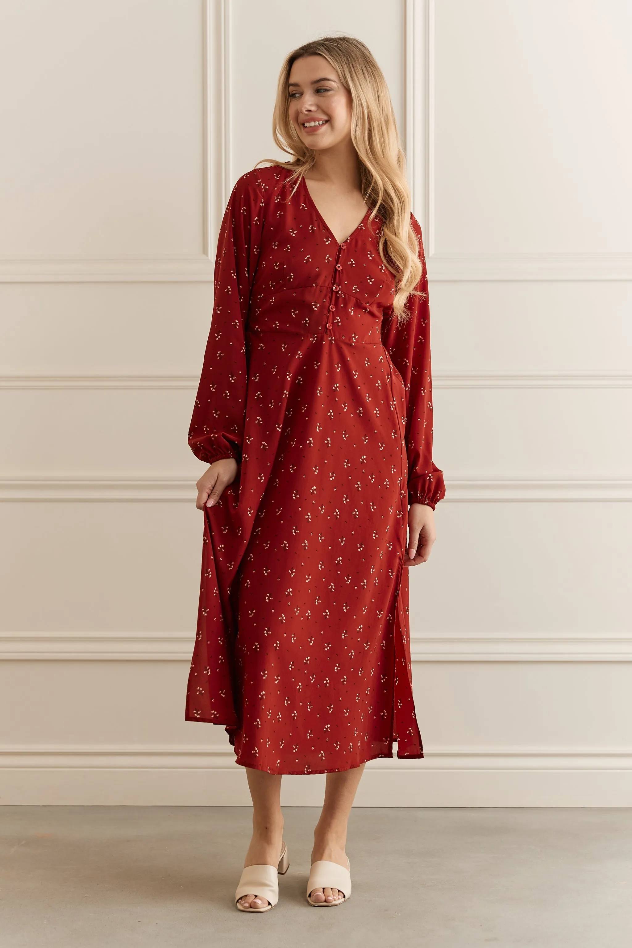 Robe longue fleurie -  2109 (Seconde Main)