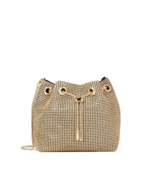 Sac à main en chaîne dorée et brillante