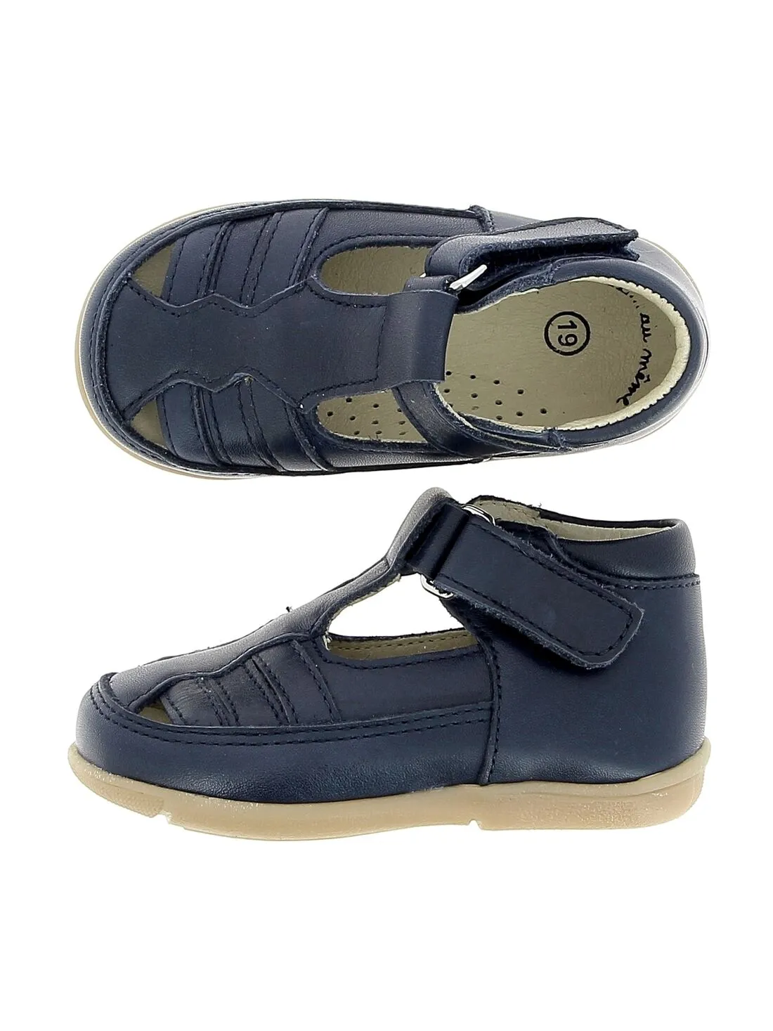 Salomé en cuir bébé garçon