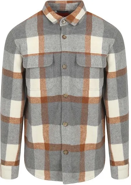 Suitable Surchemise August Mix Laine Gris SPE24314AU92ST-941