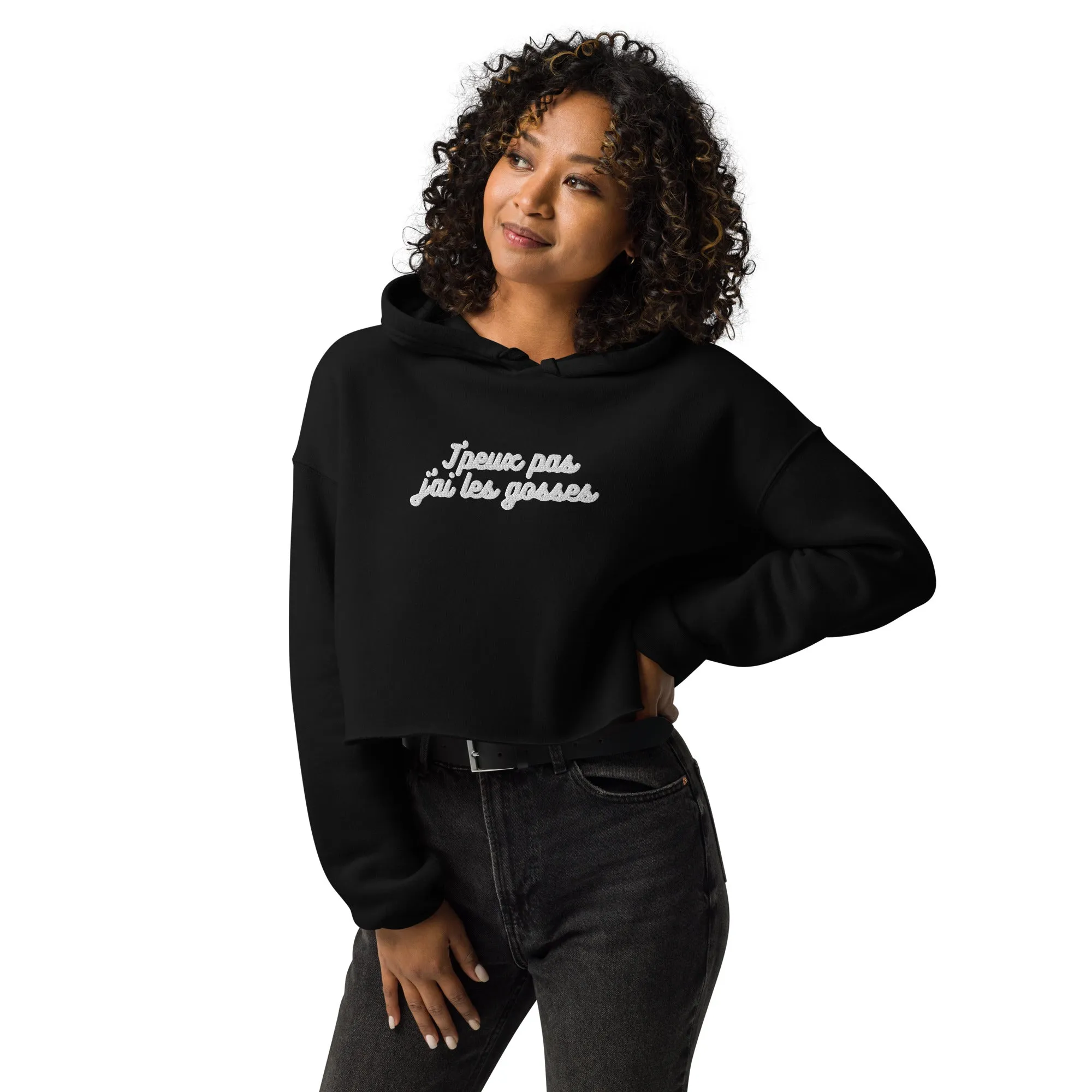 Sweat à Capuche Crop-Top - 