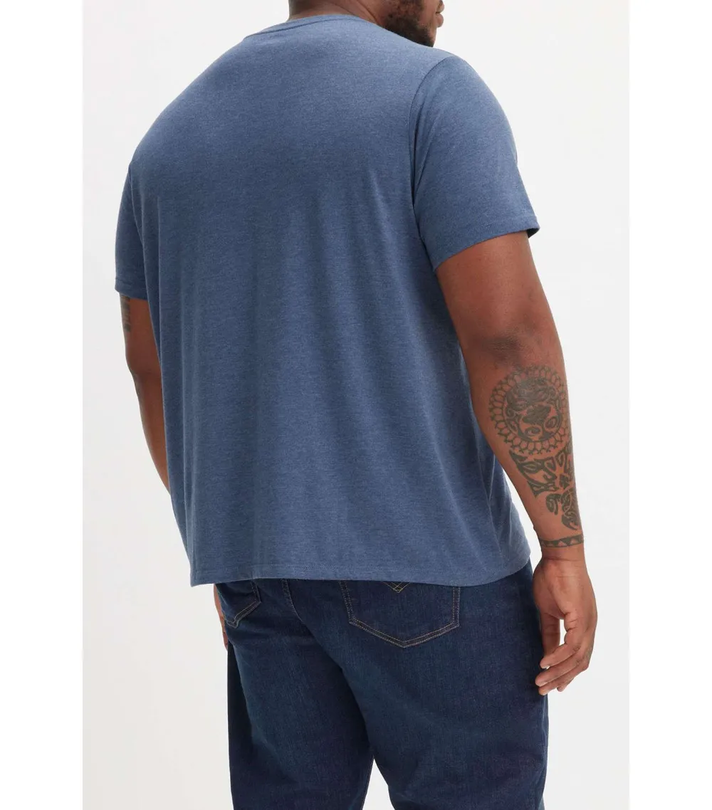 T-shirt Levi's® Grande Taille coton avec manches courtes et col rond indigo
