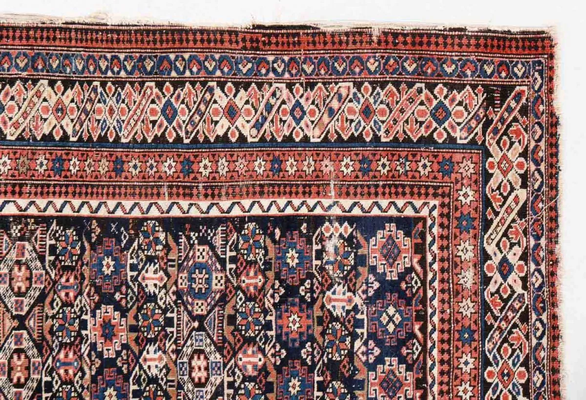 Tapis ancien Caucasien Chichi fait main, 1V17