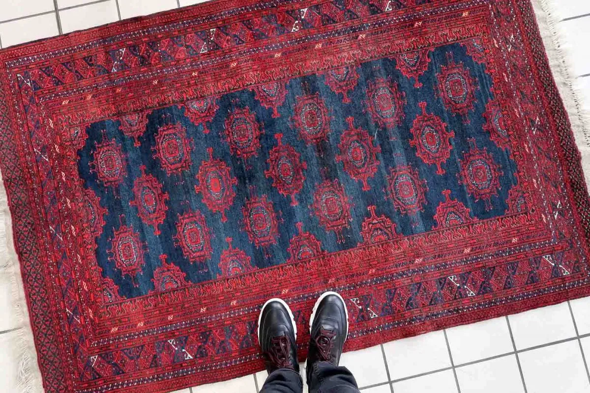 Tapis vintage Afghan Baluch fait main, 1C1060