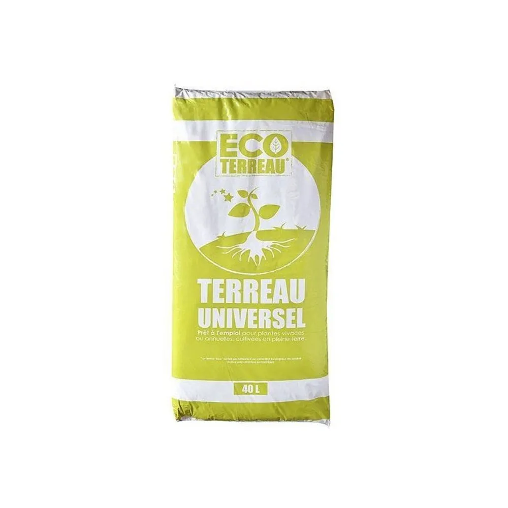 Terreau économique universel 100% naturel 30 sacs de 40 litres pour fleurs arbustes - eco63-30x40